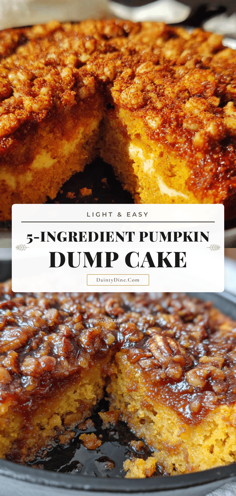 Pumpkin dump cake recipe