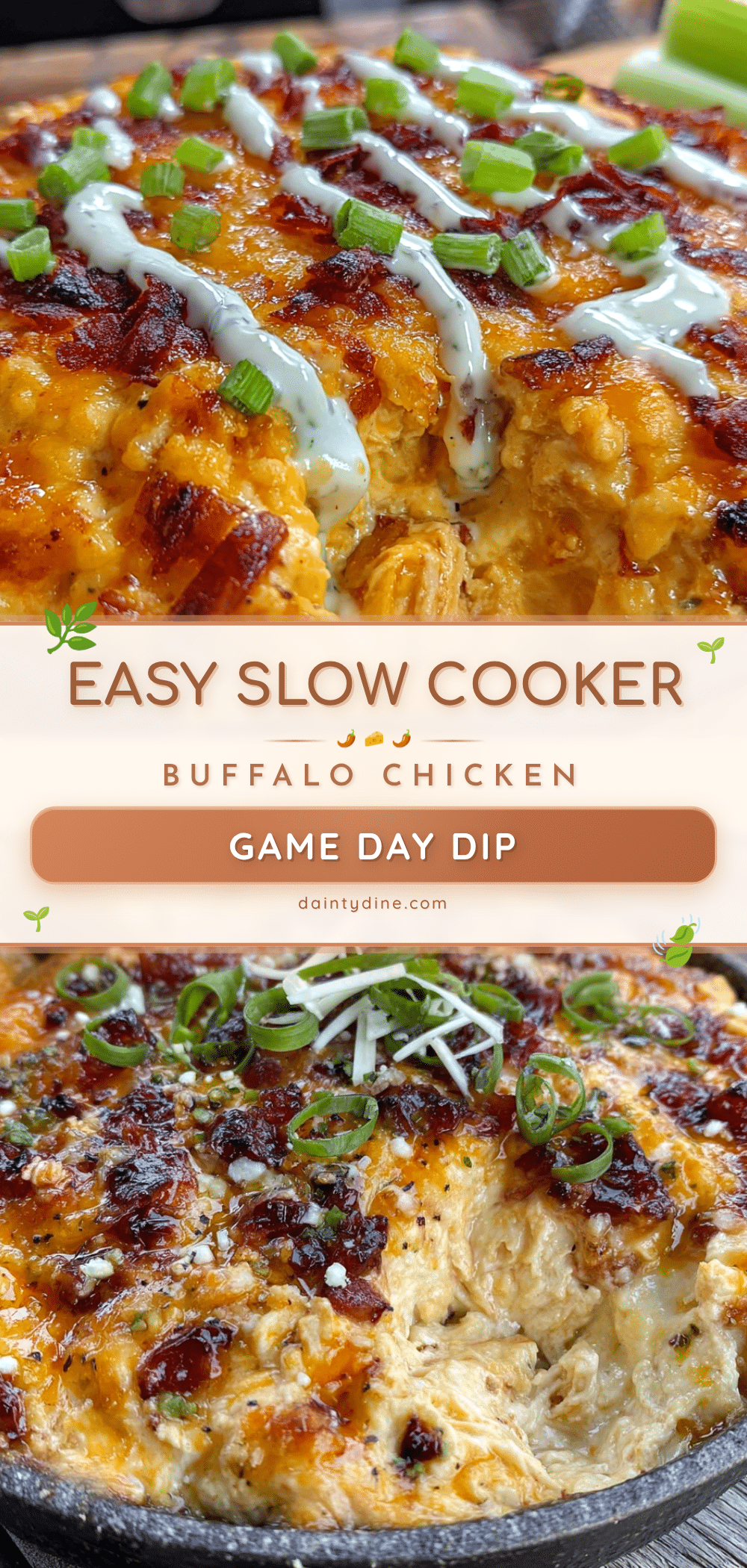 slow cooker buffalo chicken dip recipe