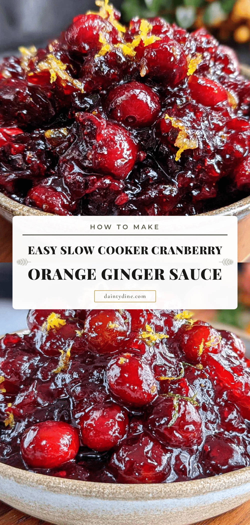 slow cooker cranberry orange sauce recipe