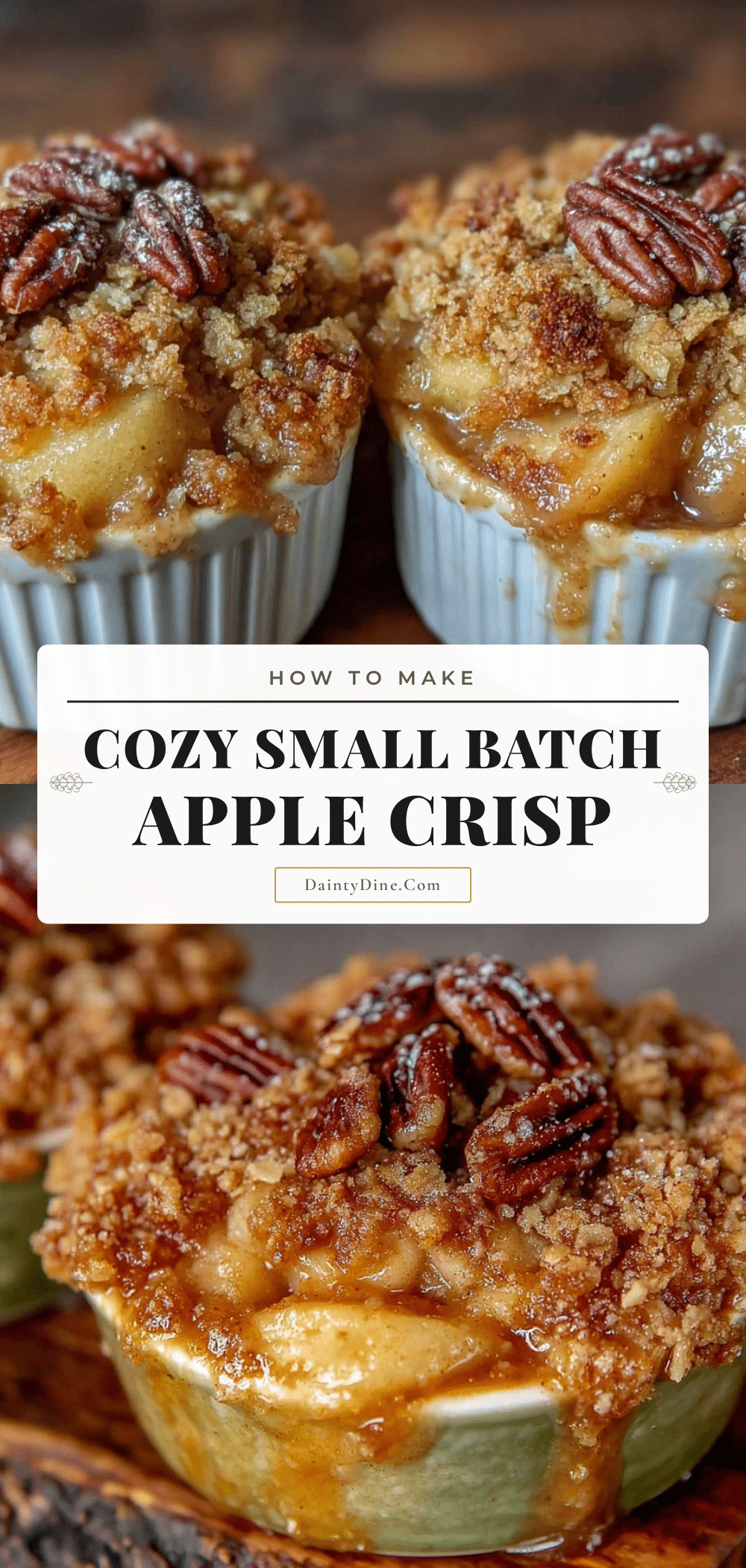 small-batch apple crisp recipe