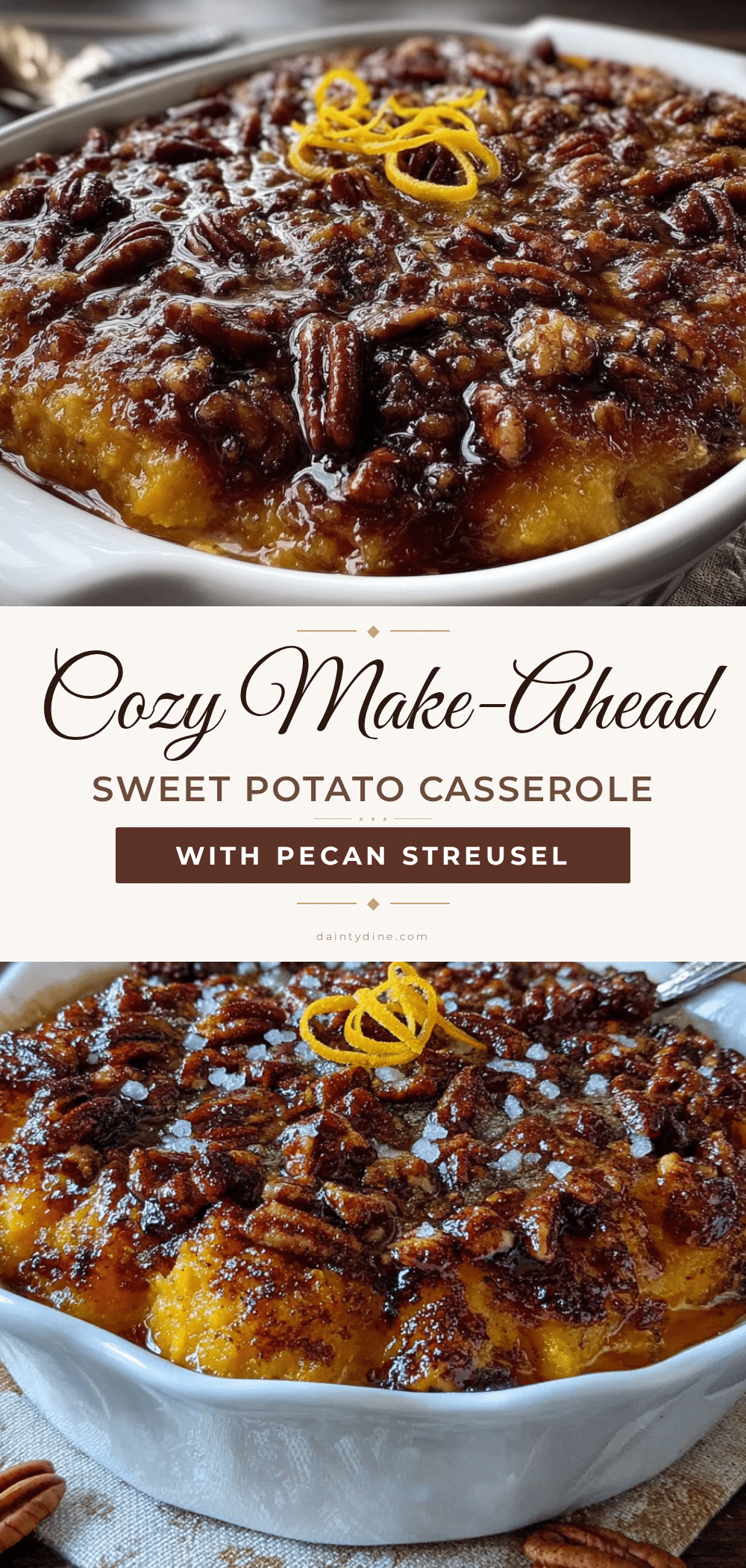 sweet potato casserole with pecan streusel recipe