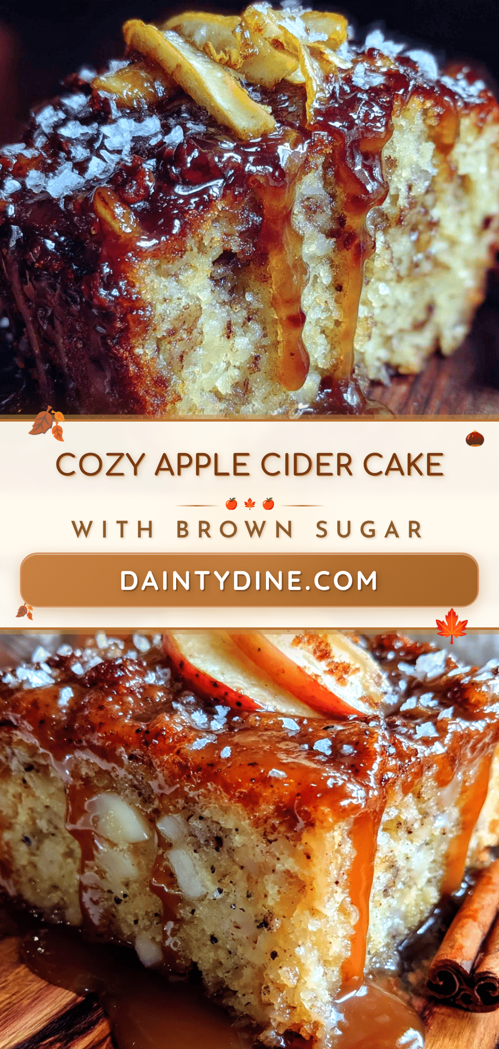 apple cider cake with brown sugar glaze recipe