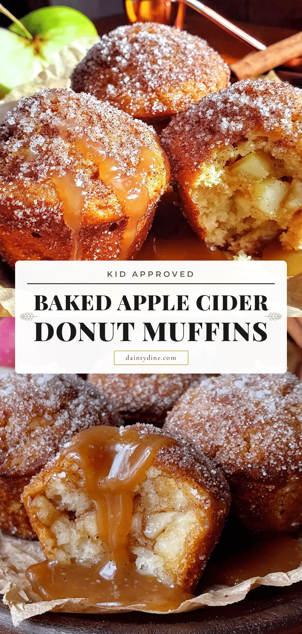 baked apple cider donut muffins recipe