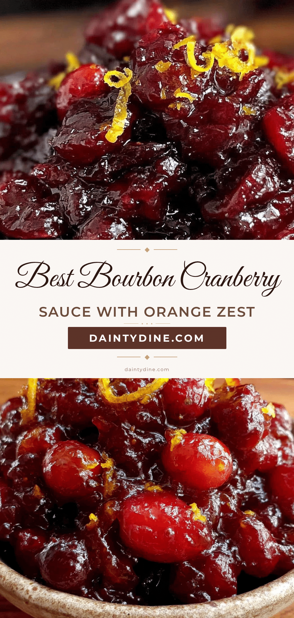 bourbon cranberry sauce with orange zest recipe