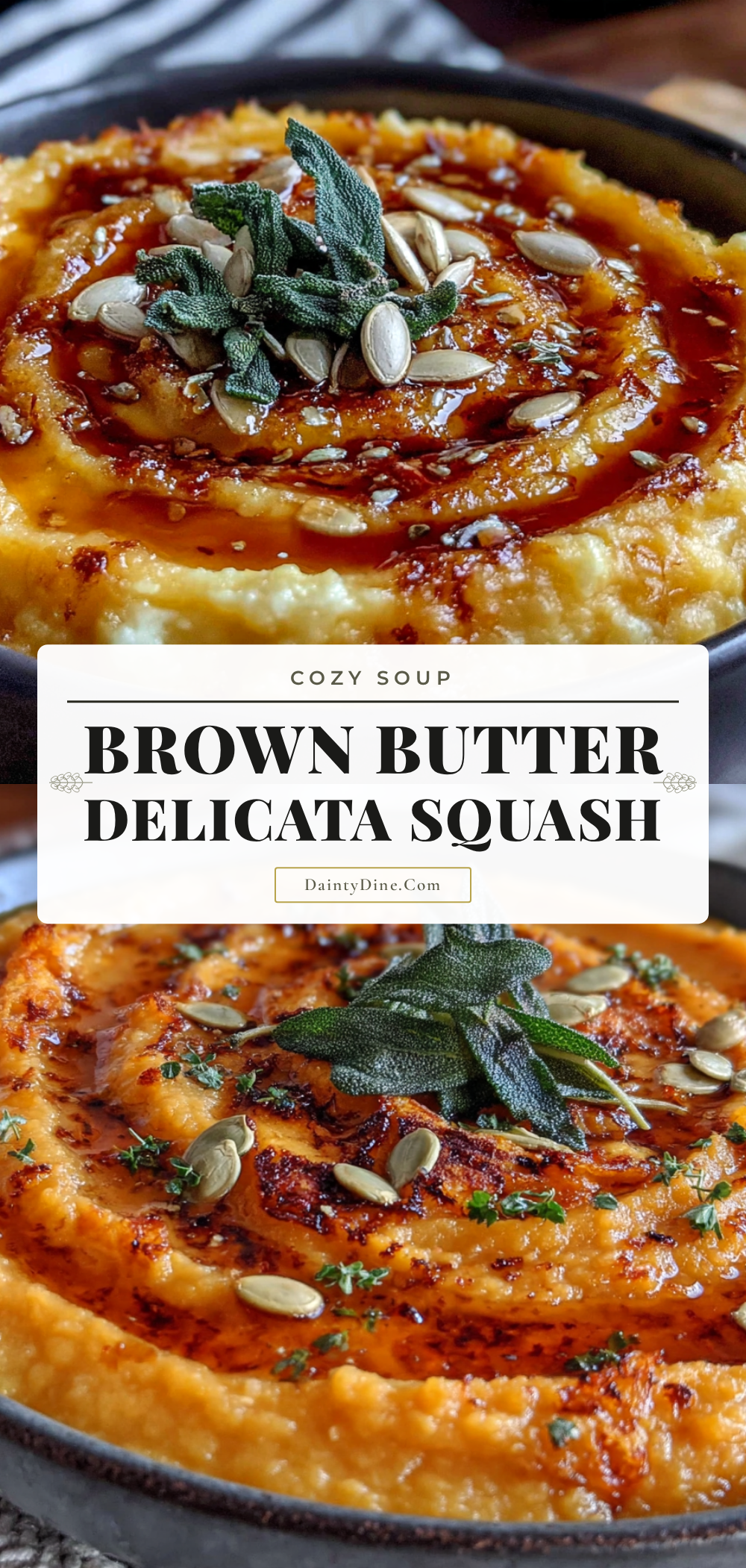 brown butter delicata squash soup recipe