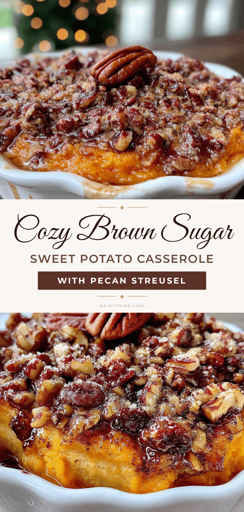 brown sugar sweet potato casserole recipe