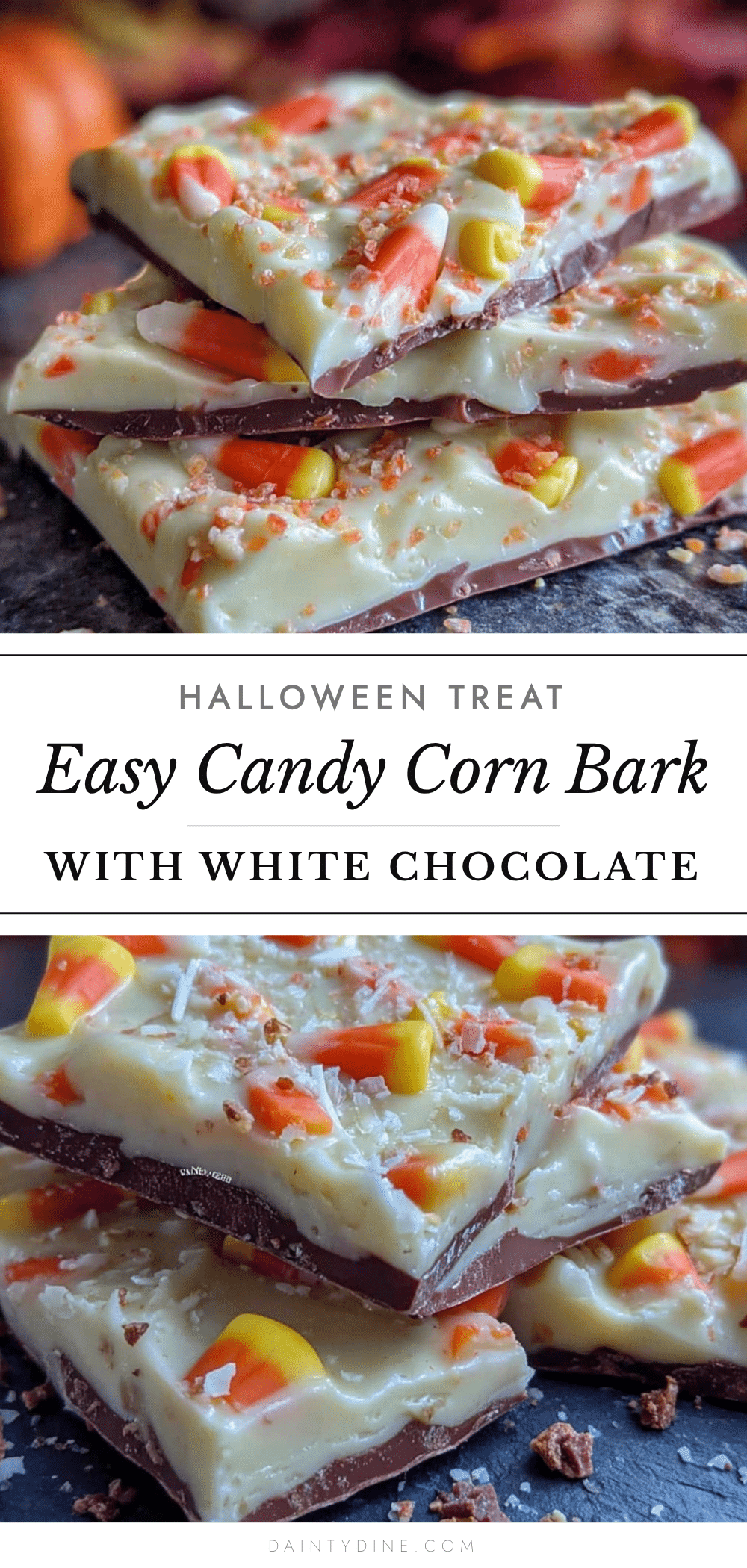candy corn bark with white chocolate recipe