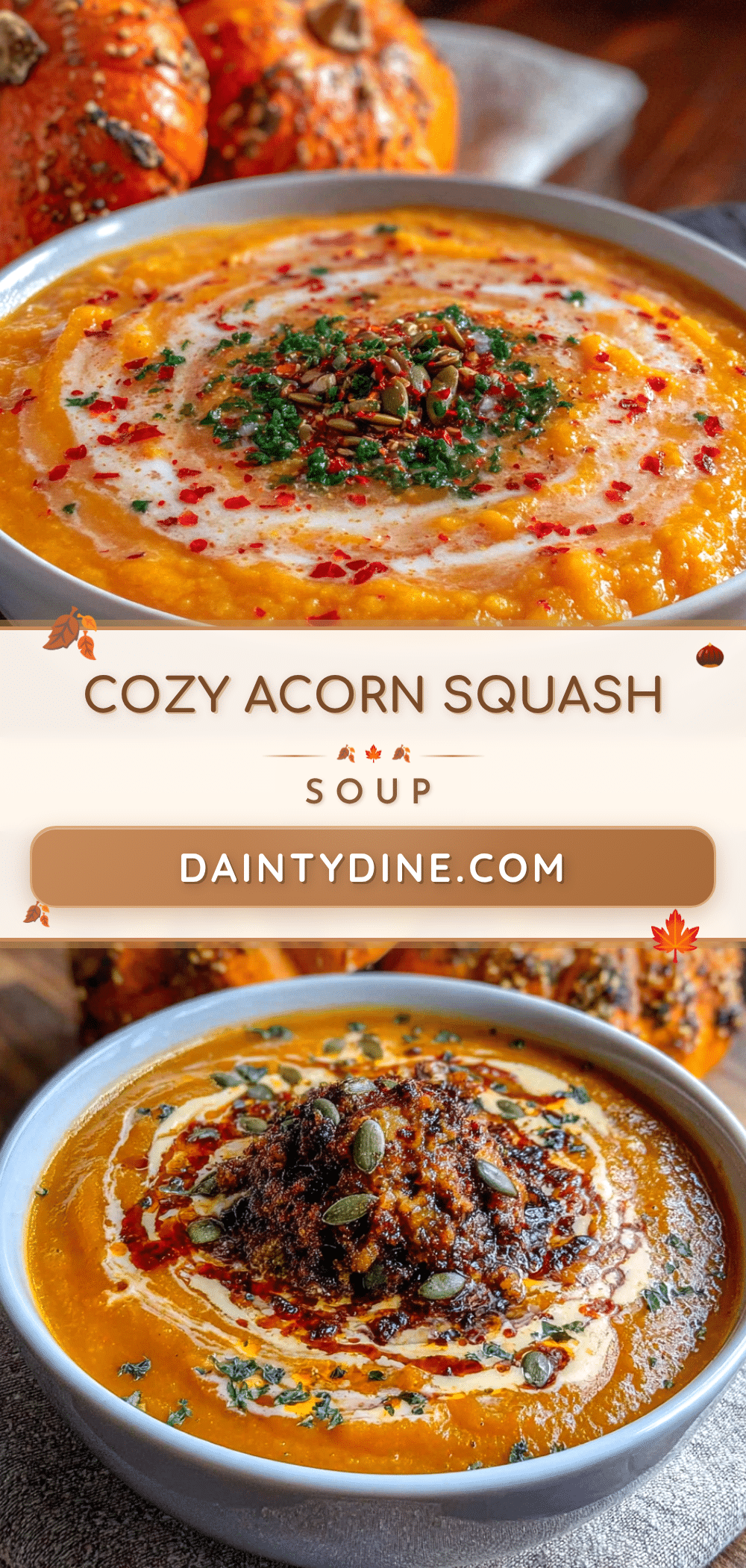 cozy acorn squash soup recipe