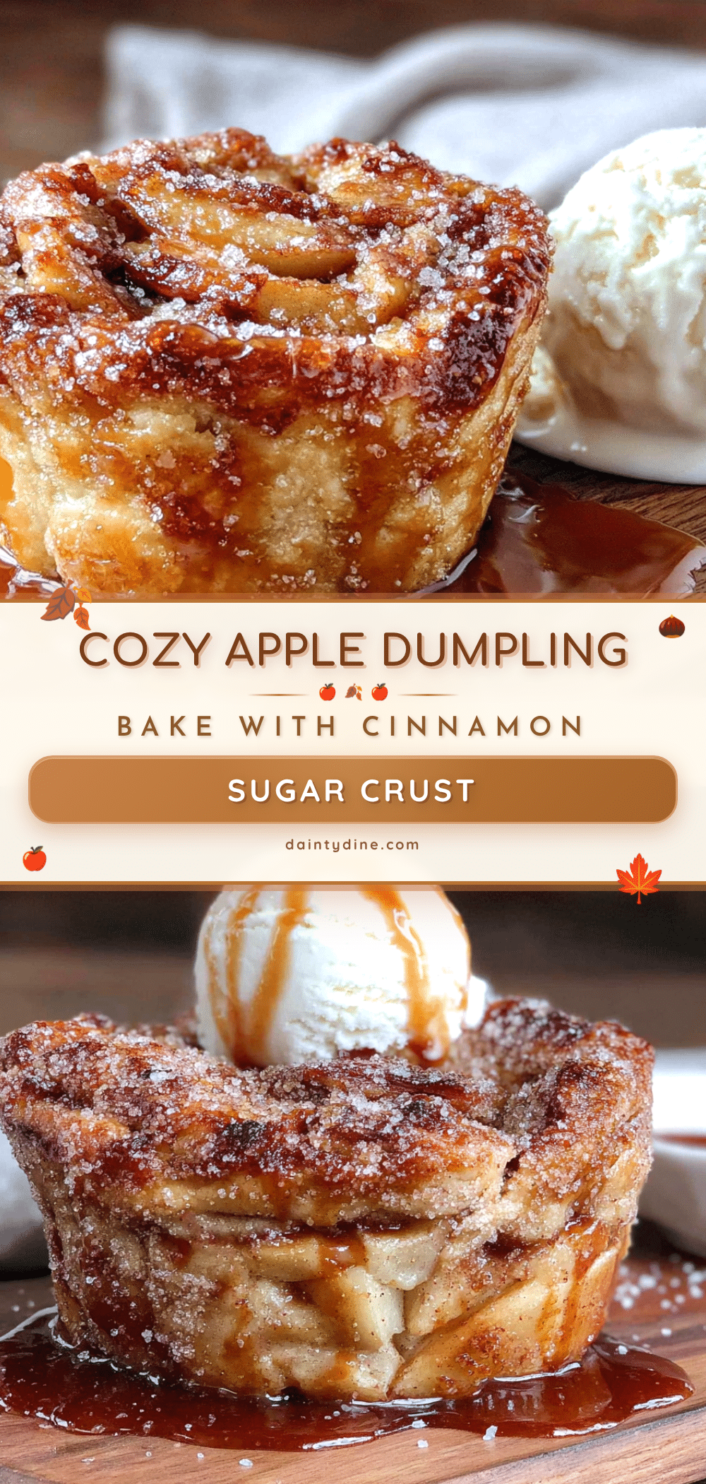 cozy apple dumpling bake recipe