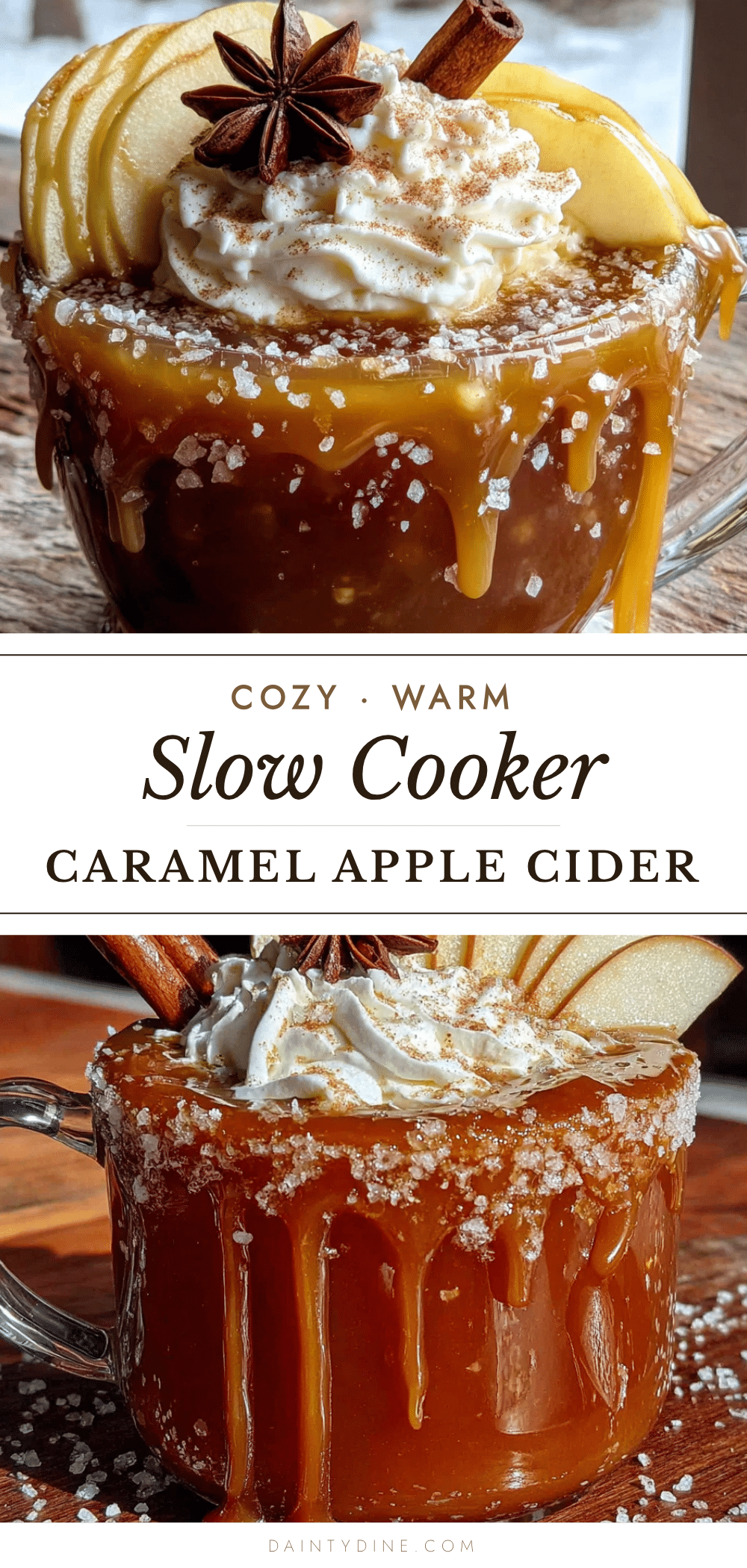 cozy slow cooker caramel apple cider recipe