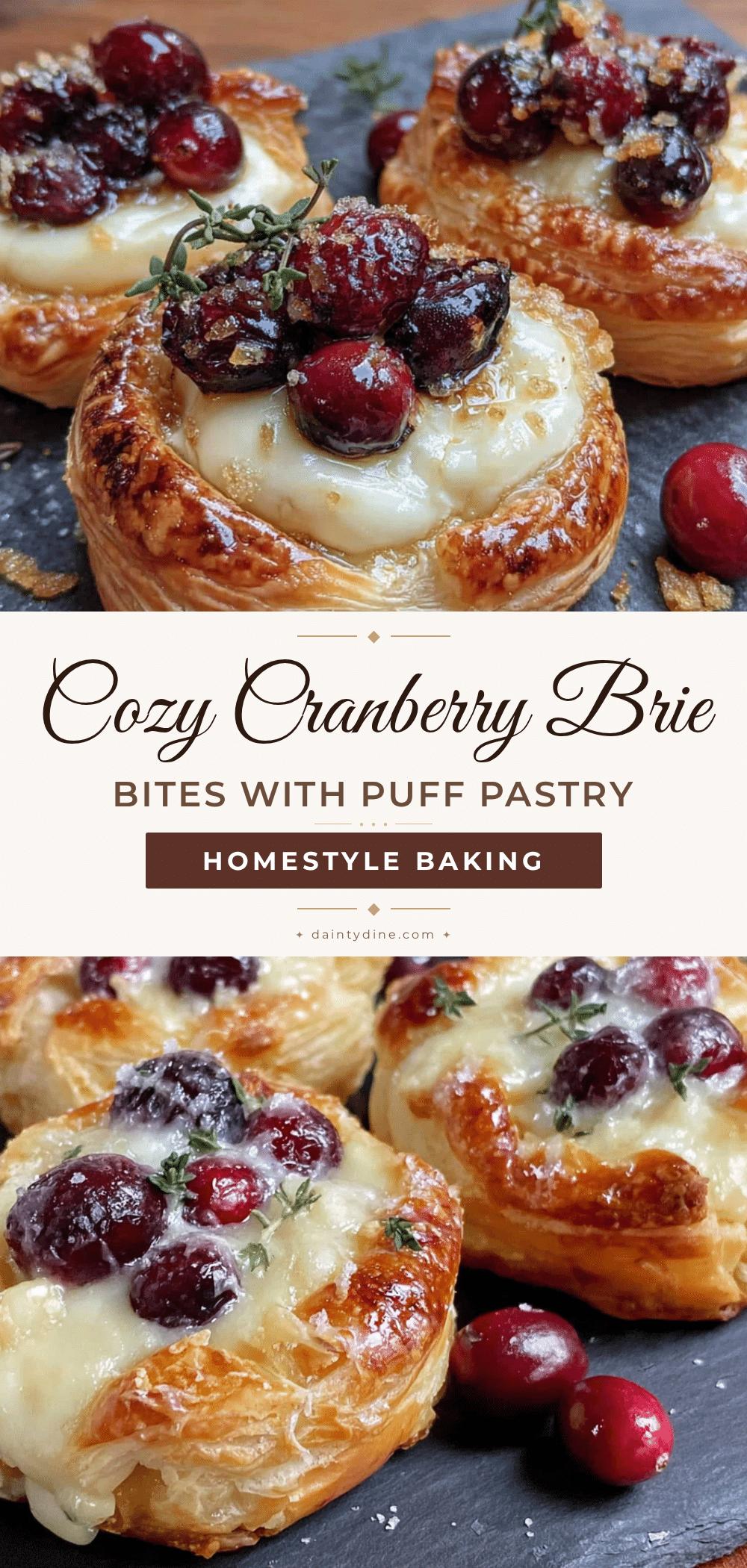 cranberry brie bites recipe