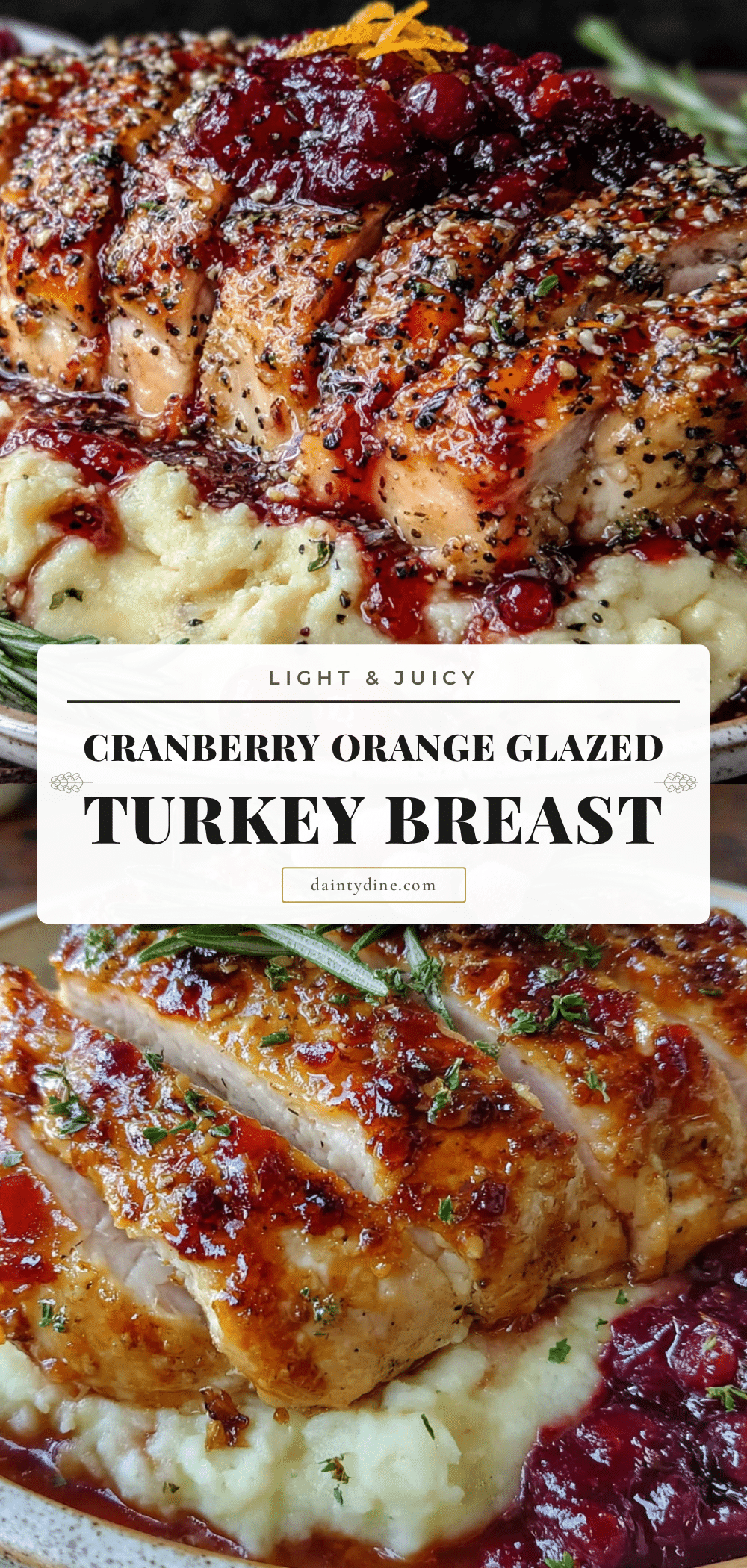cranberry orange glazed turkey breast recipe