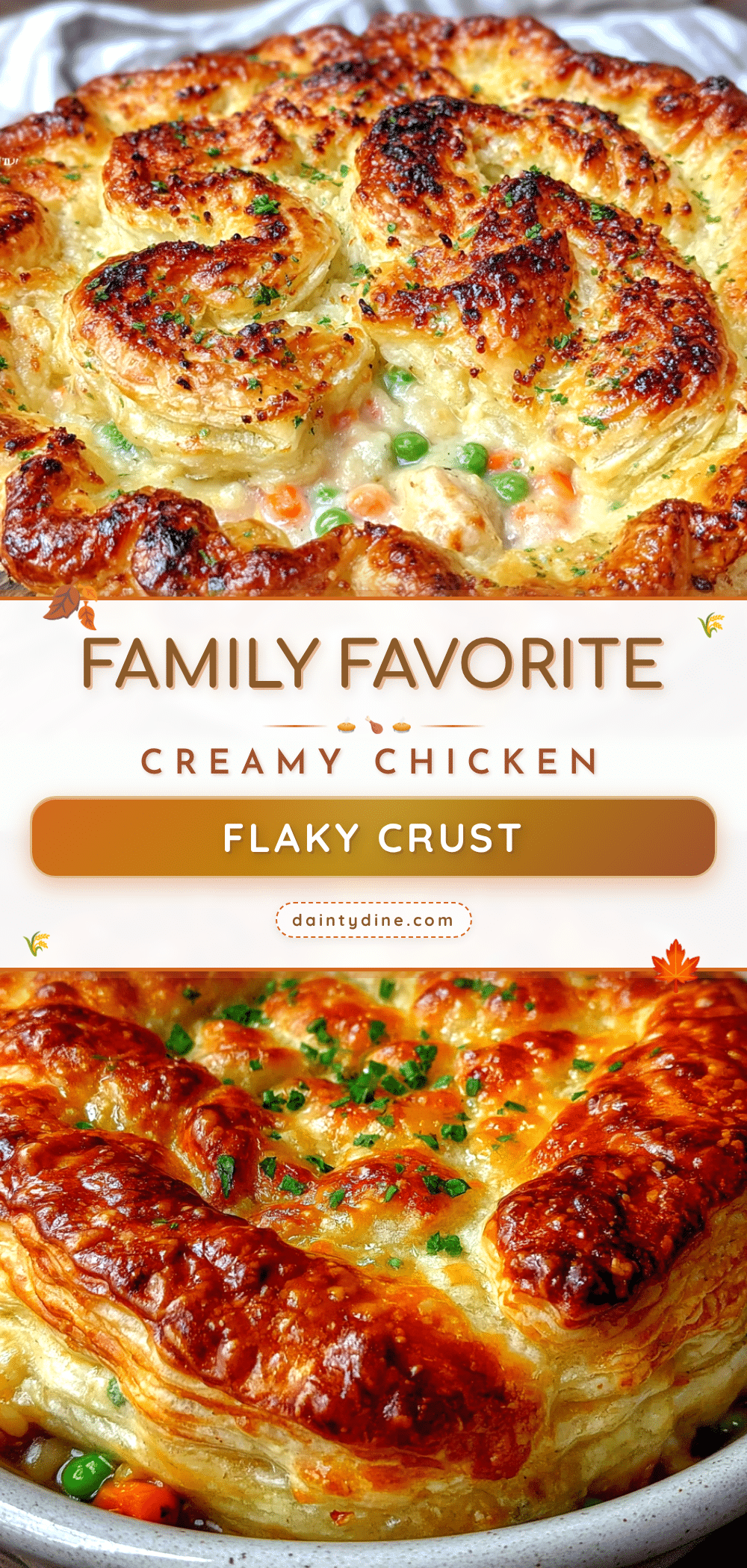 creamy chicken pot pie recipe