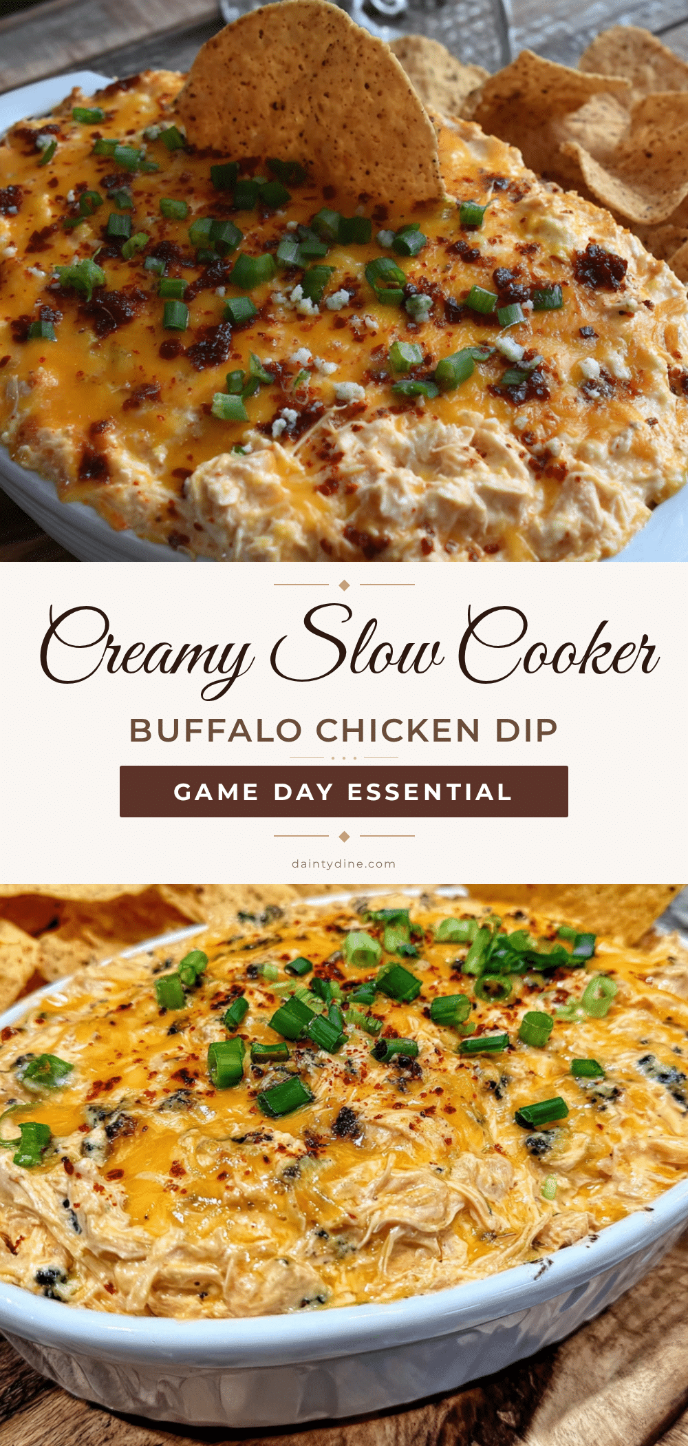 creamy slow cooker buffalo chicken dip recipe