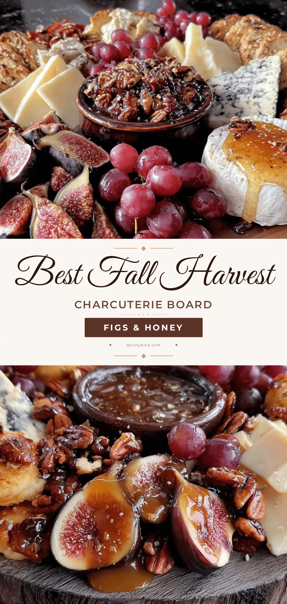 fall charcuterie board with figs and honey recipe