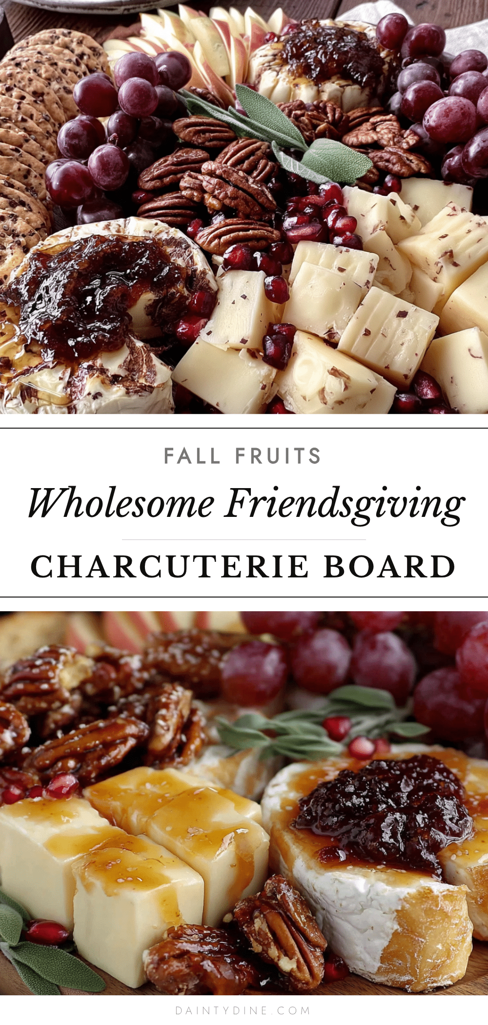 friendsgiving charcuterie board with fall fruits recipe