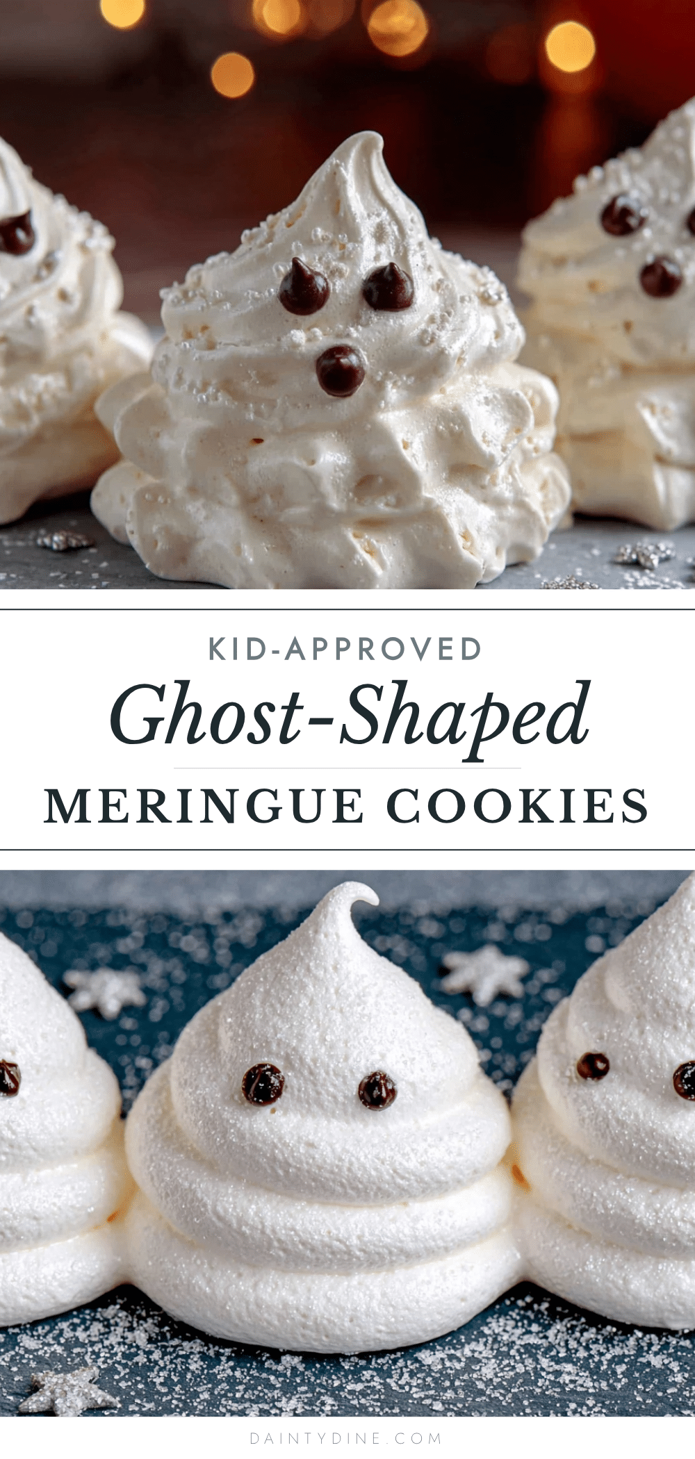 ghost-shaped meringue cookies recipe