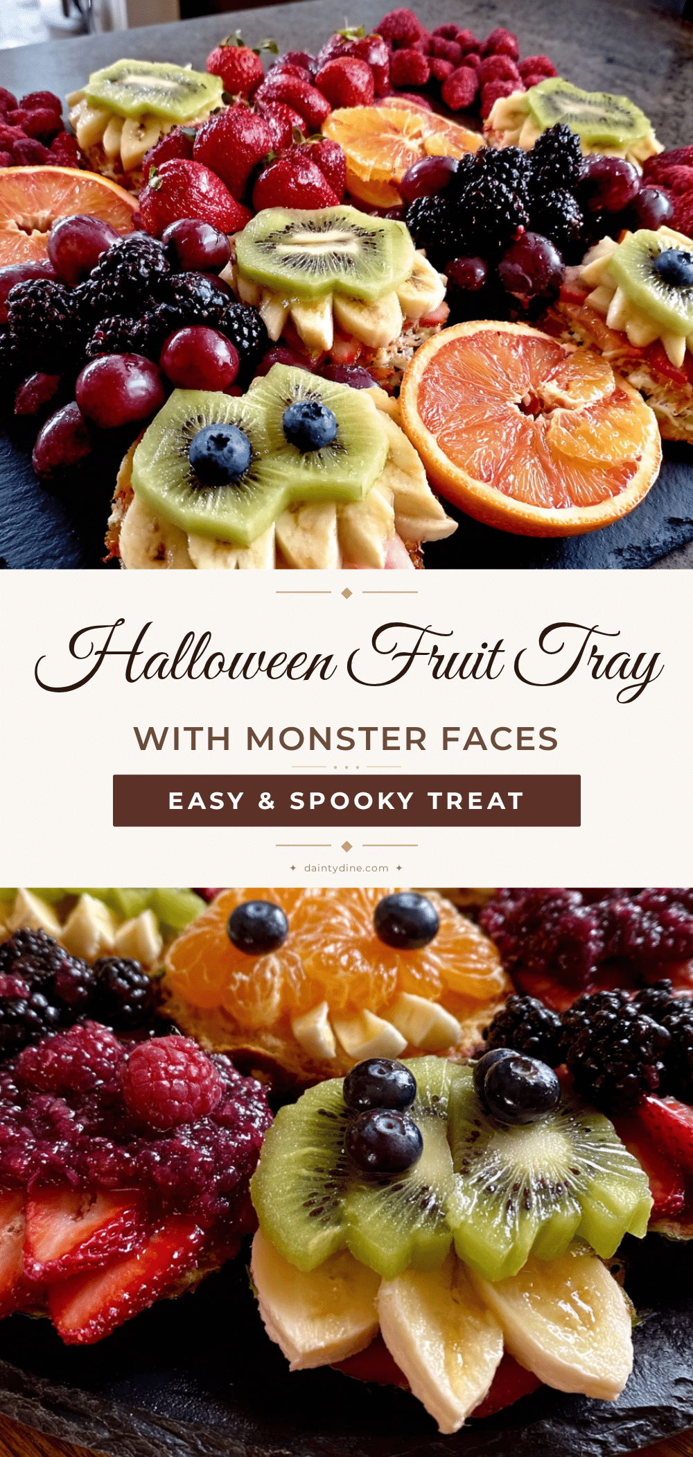 halloween monster fruit tray recipe