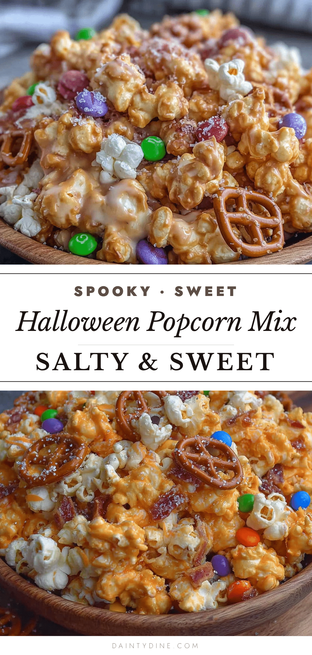 Halloween popcorn mix recipe