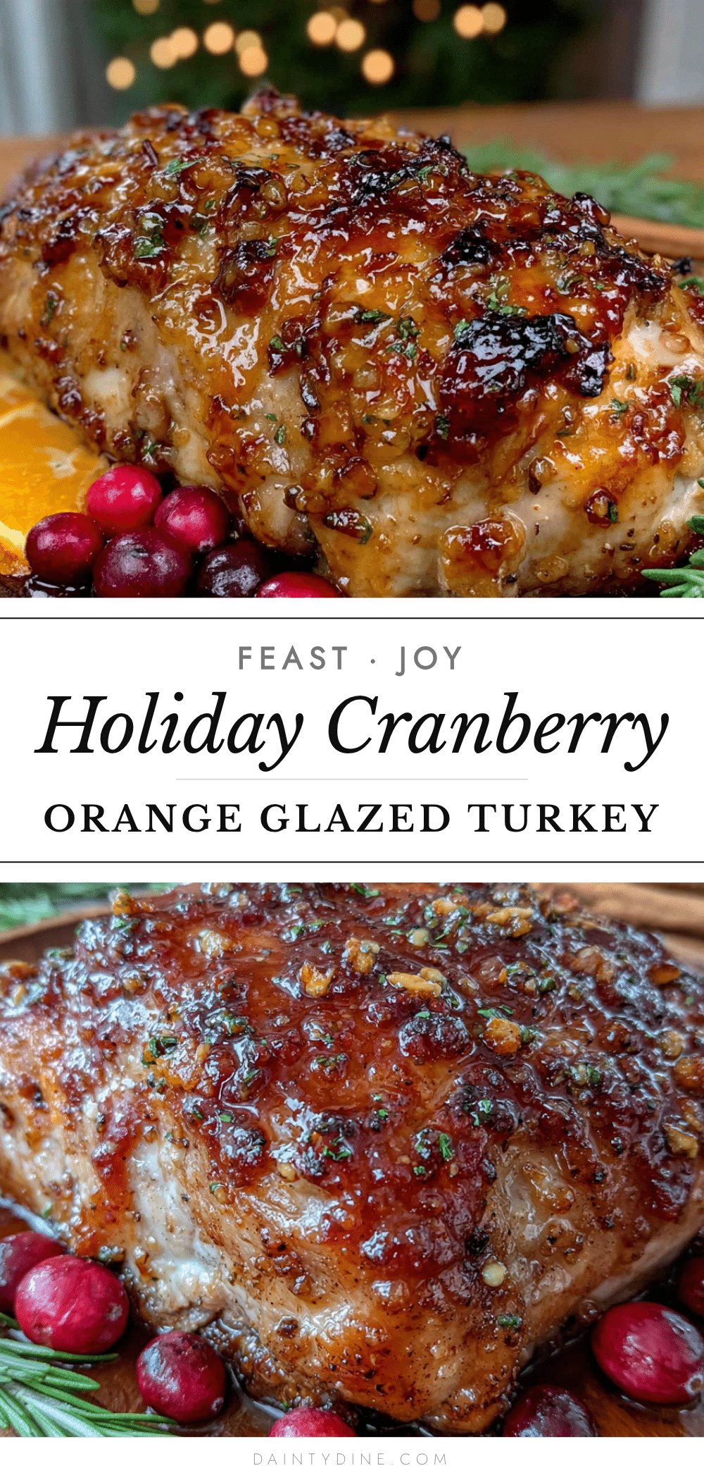 holiday cranberry orange glazed turkey breast recipe