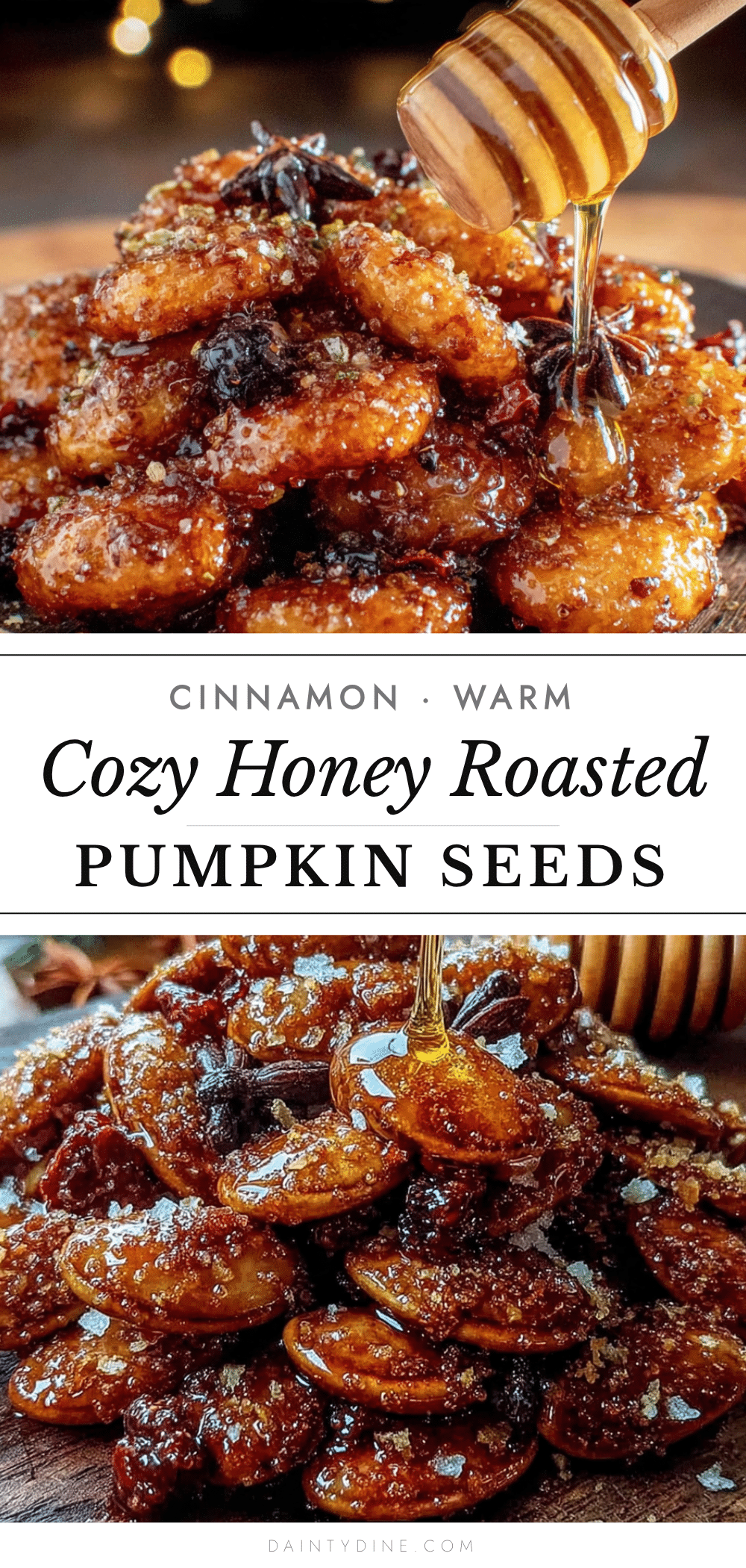 honey roasted pumpkin seeds with cinnamon recipe