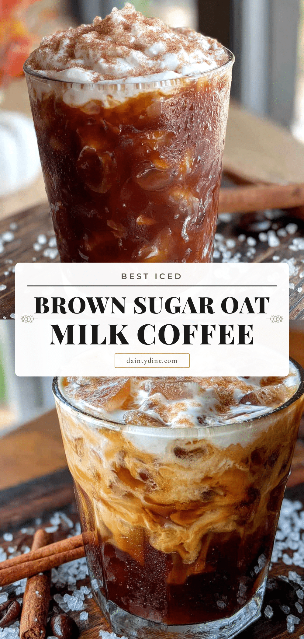 iced brown sugar oat milk coffee recipe