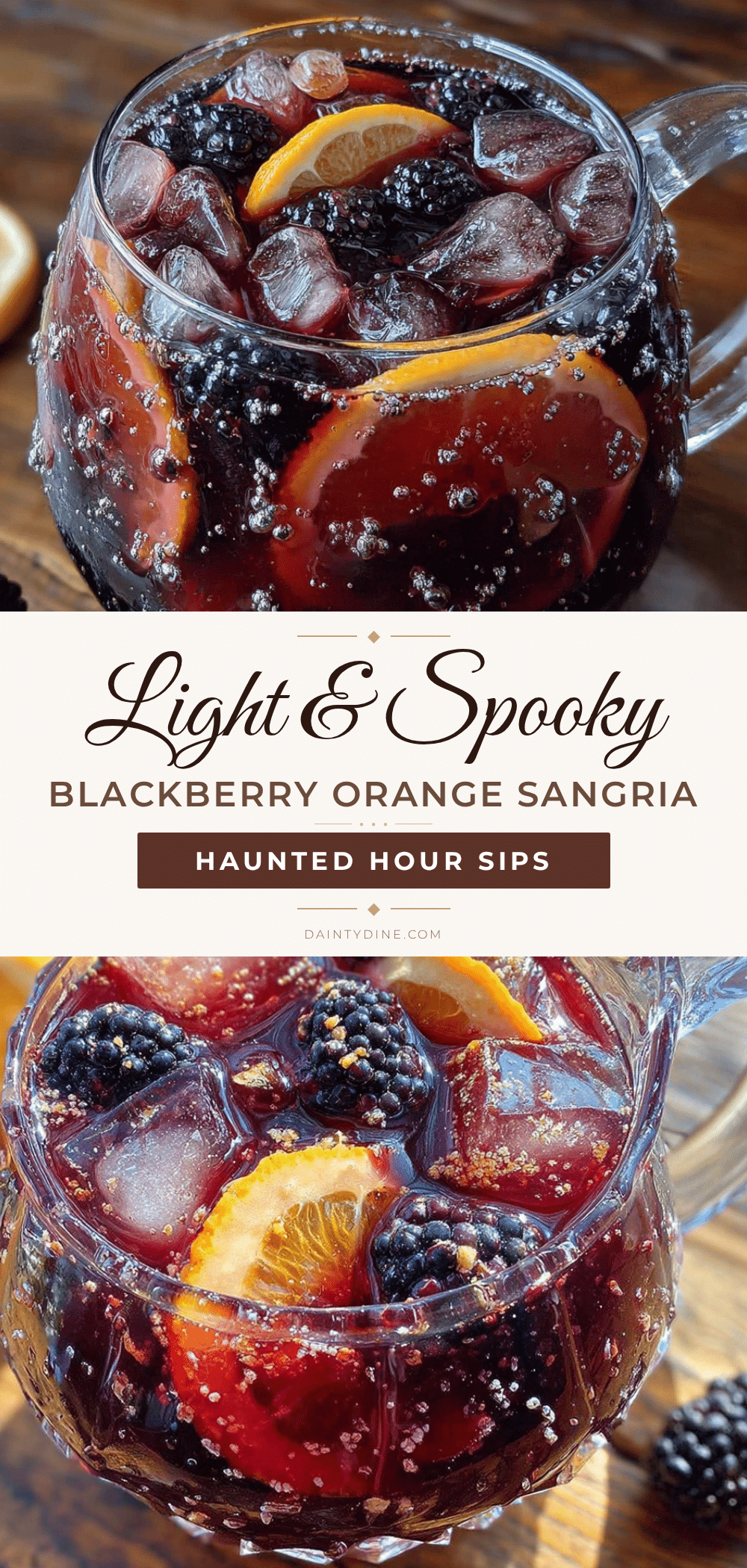 Light & Spooky Blackberry Orange Sangria recipe