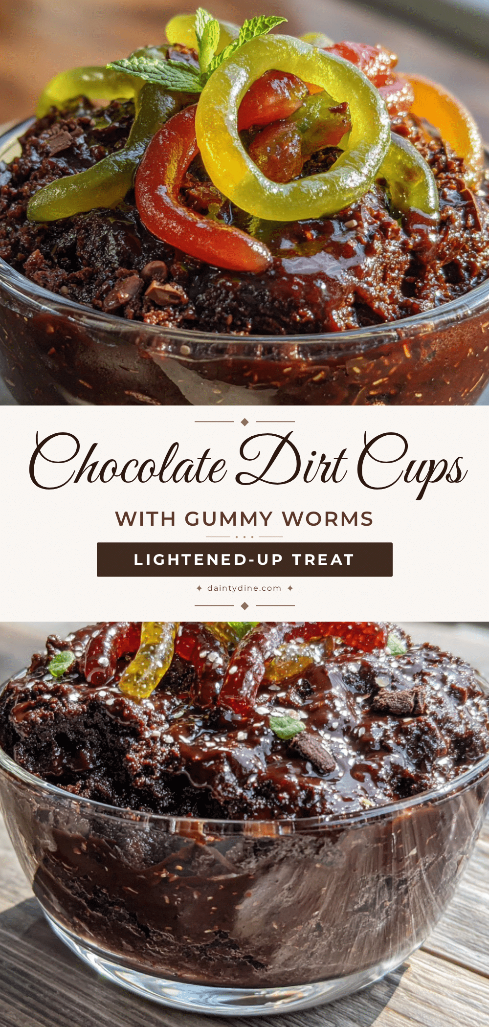 lightened-up chocolate dirt cups recipe