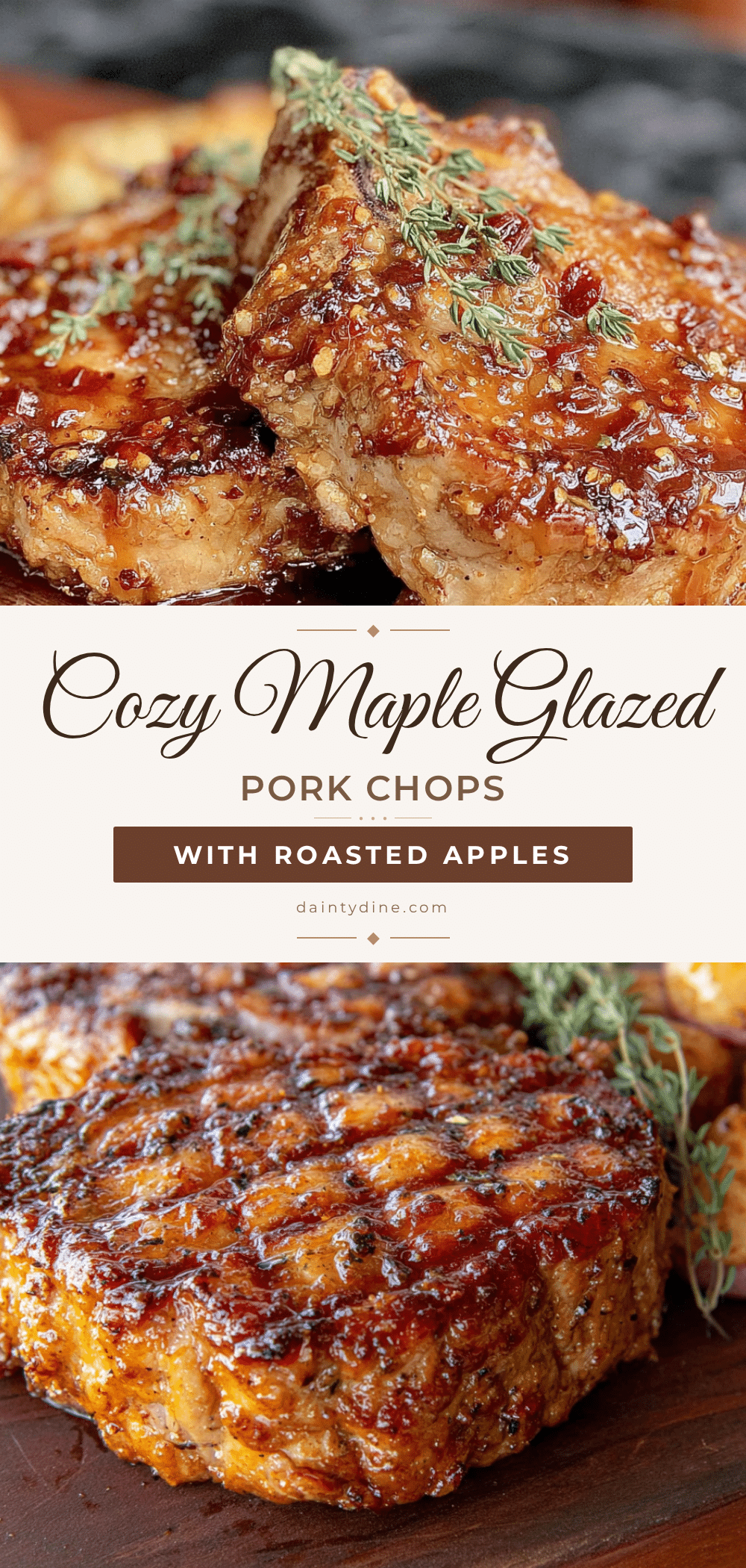 maple glazed pork chops recipe