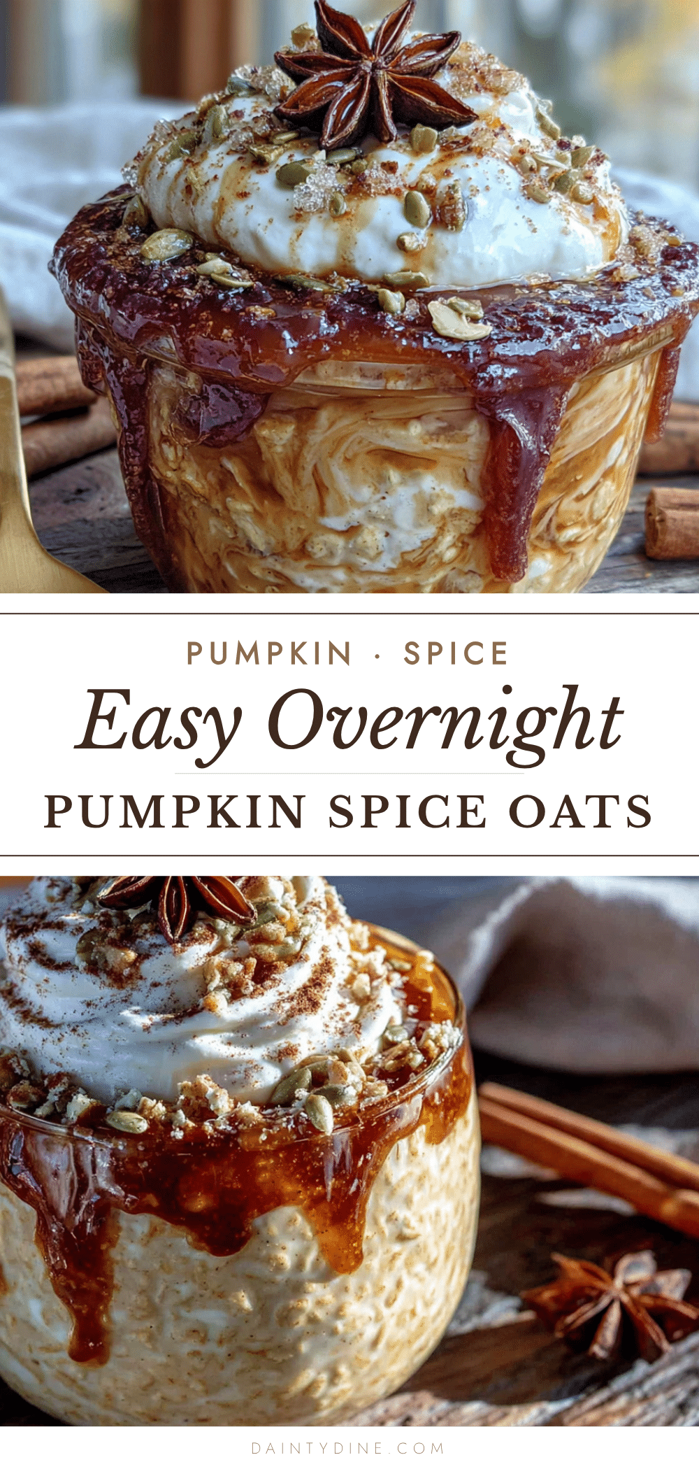 overnight pumpkin spice oats recipe
