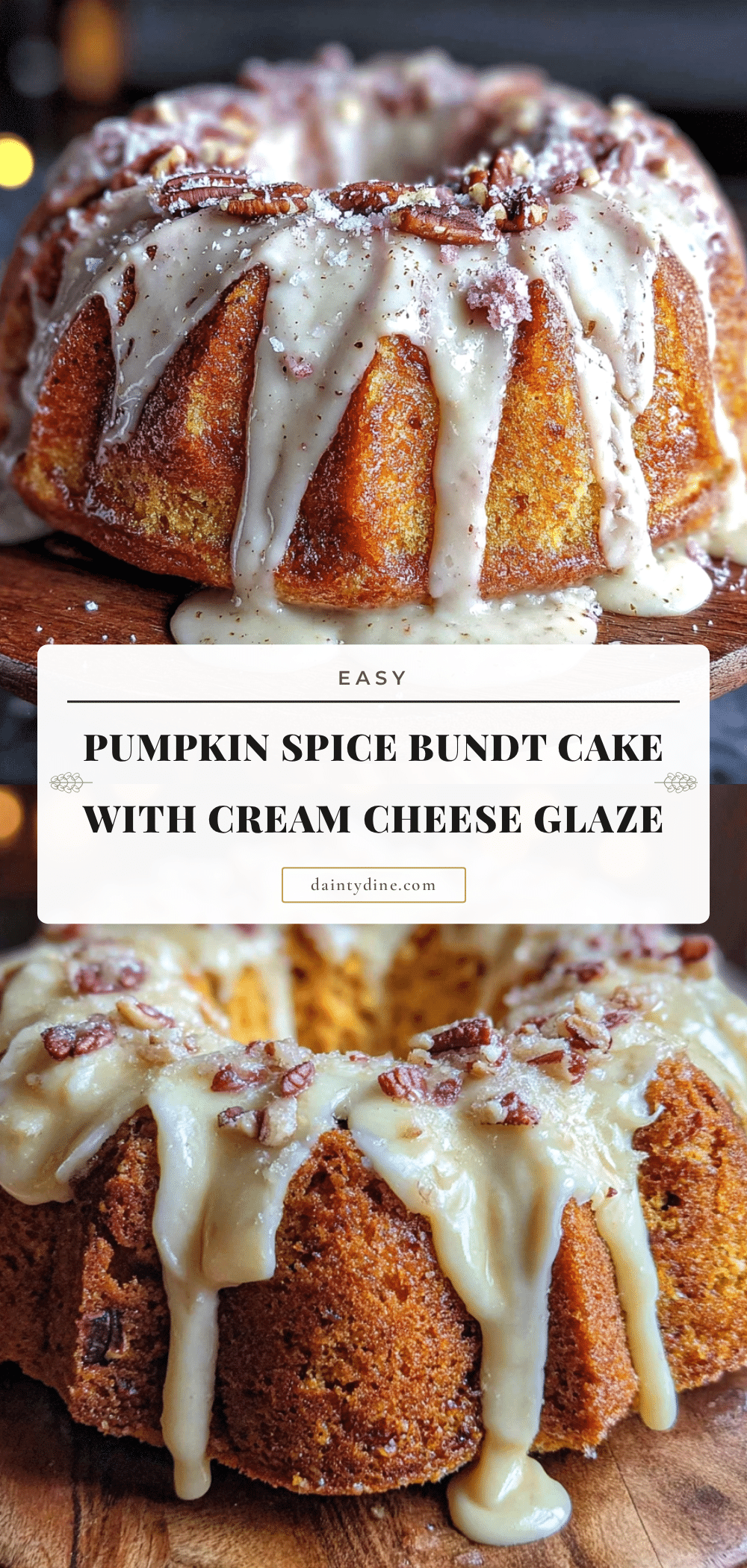 pumpkin spice bundt cake recipe