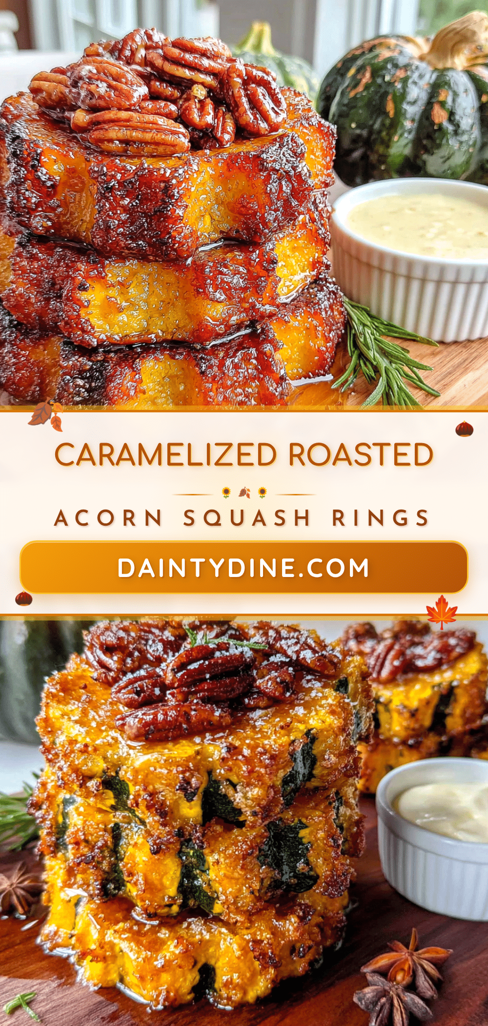 roasted acorn squash rings recipe