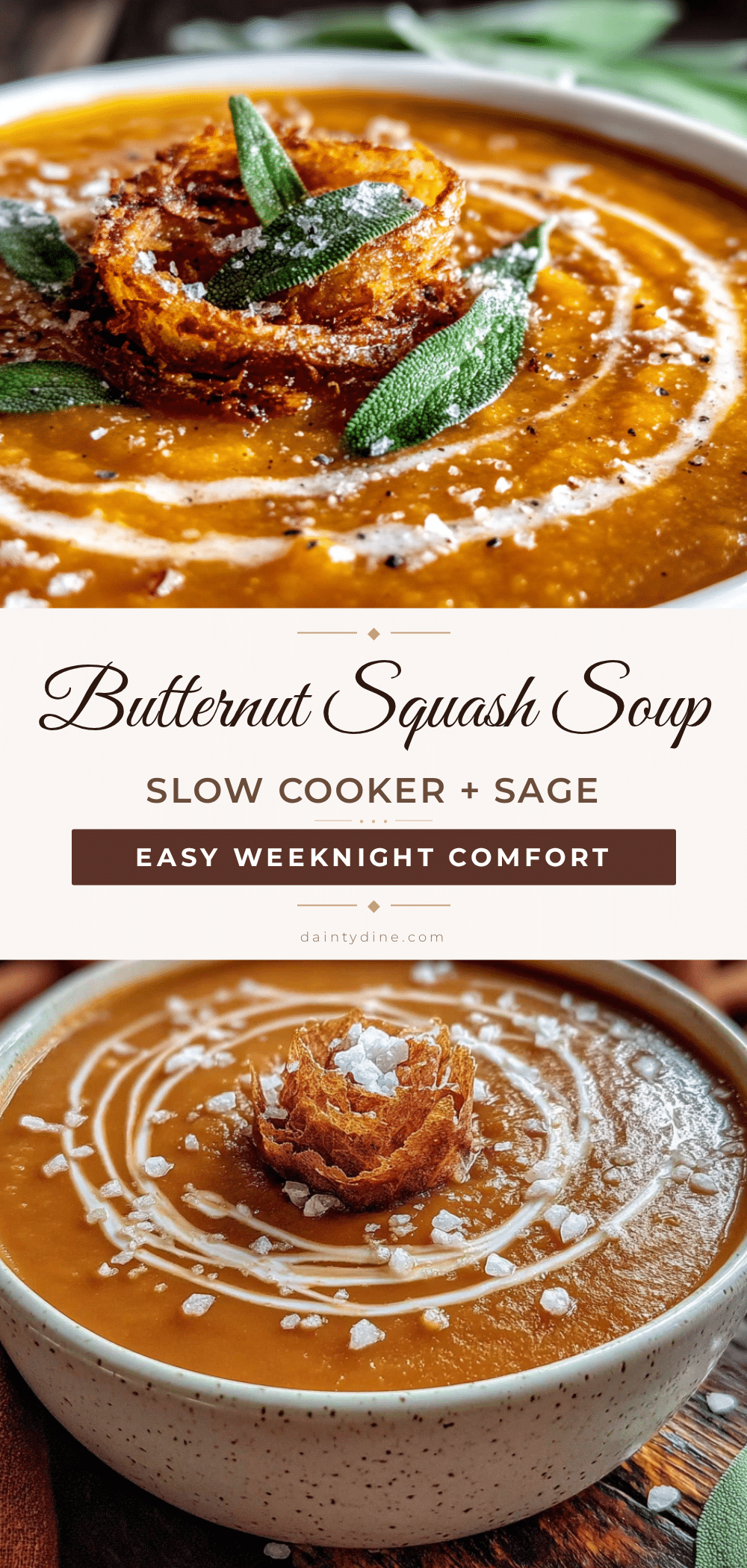 slow cooker butternut squash soup recipe