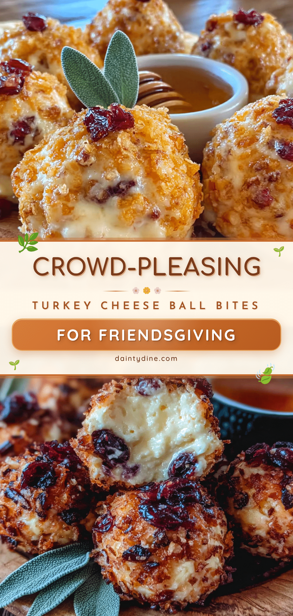 Turkey Cheese Ball Bites recipe