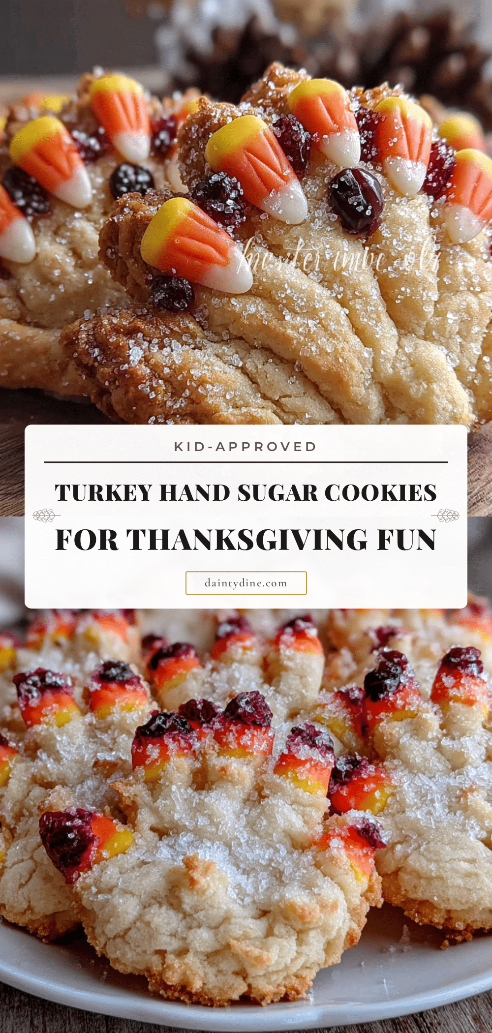 turkey hand sugar cookies recipe