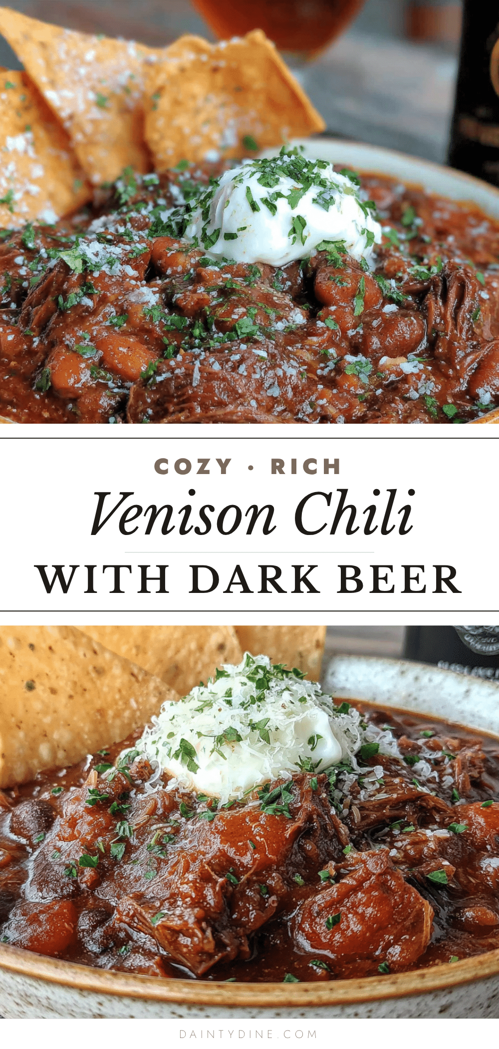 venison chili with dark beer recipe